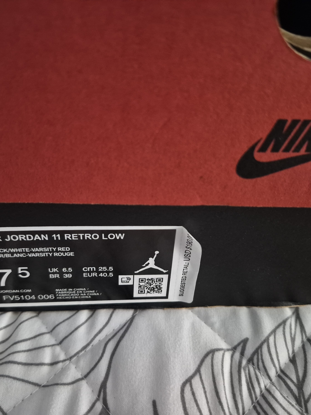 Nike Jordan 11 Retro Low Kids Bottoms - Varsity Red